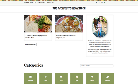 The Recipes to Remember